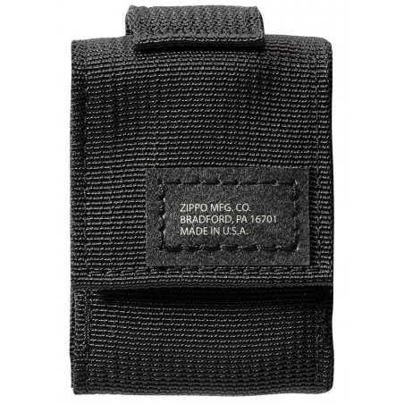 Ensemble Briquet Black Crackle et étui Cordura Noir  Made in USA