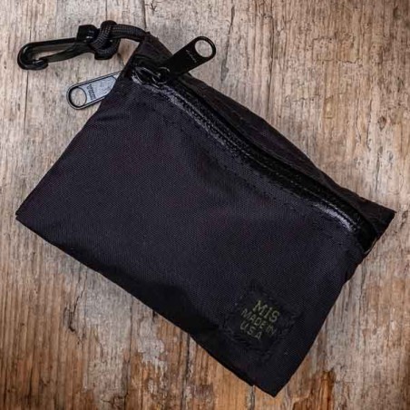 Double Pochette Trousse noire MIS   - made in USA