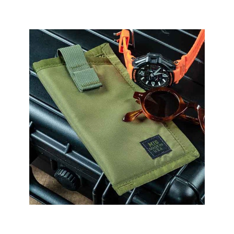 MIS SMALL POUCH – OLIVE DRAP  - made in USA