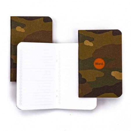 TRADITIONAL CAMO NOTEBOOK - PACK DE 3