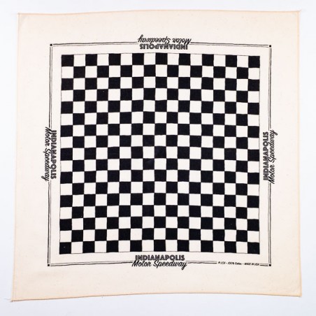 Bandana damier INDIANAPOLIS Motor Speedway  - made in USA