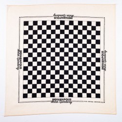 Bandana checkerboard pattern INDIANAPOLIS Motor Speedway  - made in USA