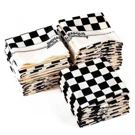Bandana checkerboard pattern INDIANAPOLIS Motor Speedway  - made in USA