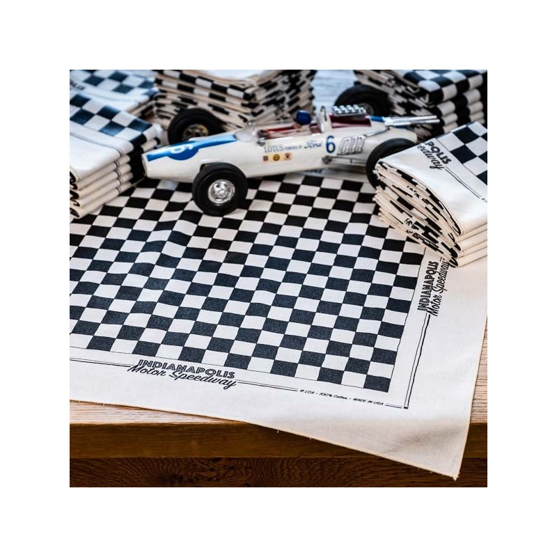 Bandana checkerboard pattern INDIANAPOLIS Motor Speedway  - made in USA