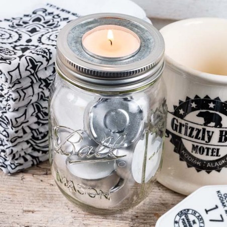 Mason Jar Jar Ball Candle Holder