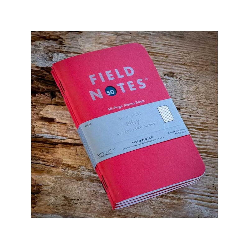 Pack 3 carnets FIELD NOTES FIFTY - Made in USA