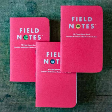 Pack 3 carnets FIELD NOTES FIFTY - Made in USA