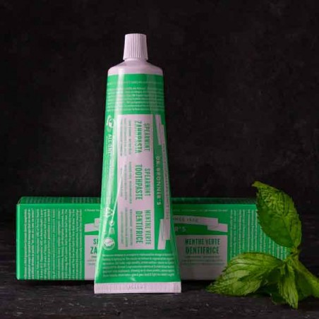 Dentifrice menthe verte "All One"  - Dr. Bronner's - Made in USA