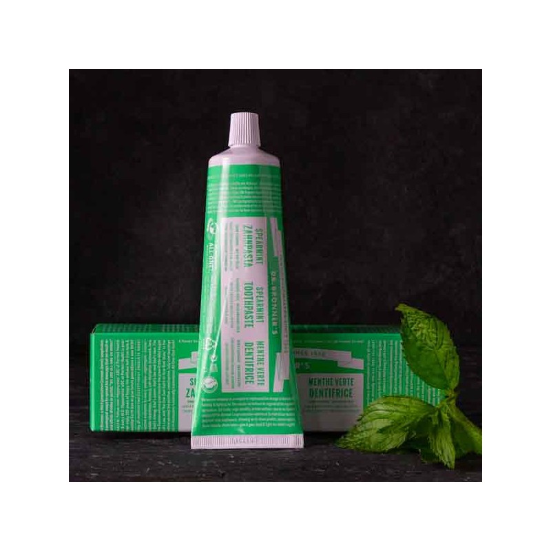 Dentifrice menthe verte "All One"  - Dr. Bronner's - Made in USA