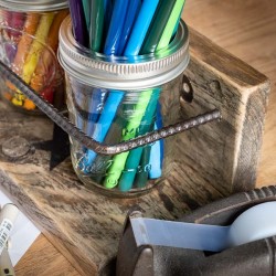 8oz Mason-Jar Wooden Rack - made in France