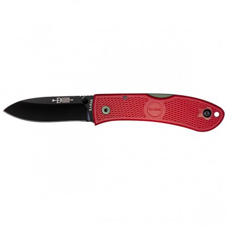 Couteau KaBar Folding Hunter Rouge - made in USA