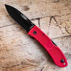 Couteau KaBar Folding Hunter Rouge - made in USA