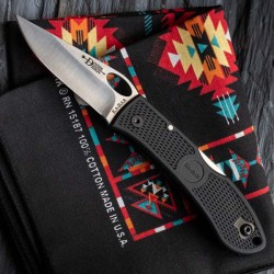 Knife KaBar Thumb Notch Black - made in USA