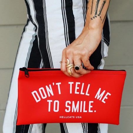Trousse Hellcats Don't tell me to smile  - Made in USA