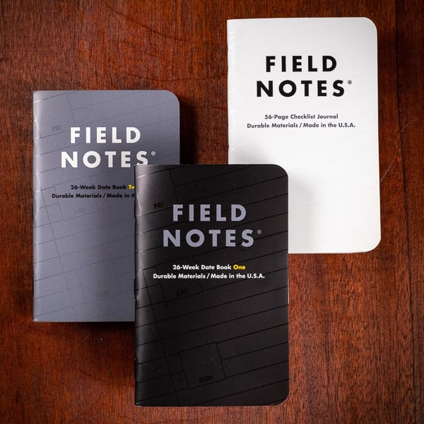 3 Pack Carnets de signature Field Notes Plaine 