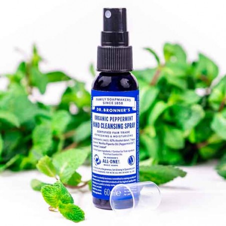 Spray Hygiène mains bio Menthe poivrée - Dr. Bronner's - Made in USA