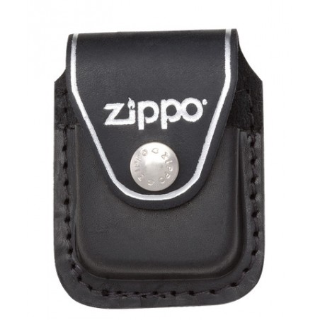 Belt pouch for ZIPPO® in black leather