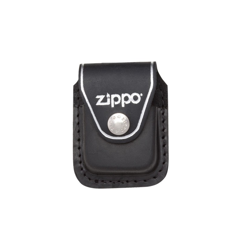 Étui Zippo cuir à pression noir - Briquets Zippo - Briquets - Protabac