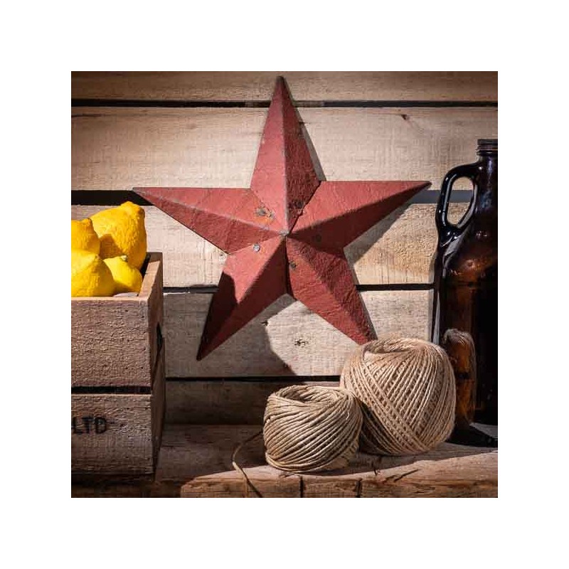 AMISH TIN BARN STAR RED made in USA