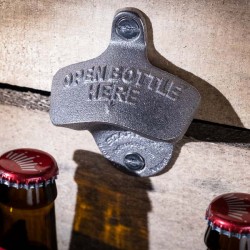 Wall Mount Bottle Opener STARR Unplated