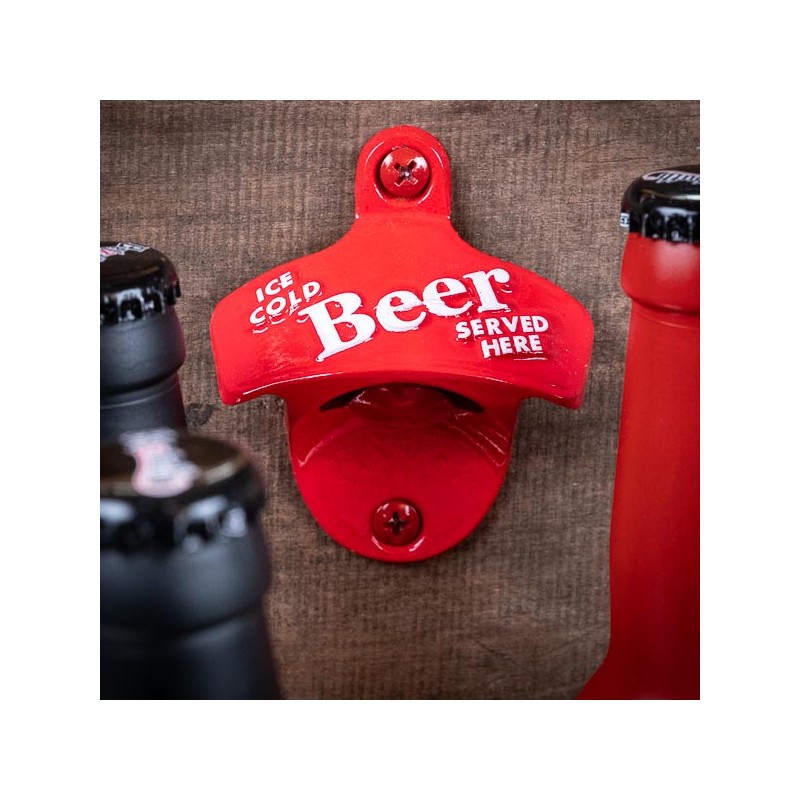 Wall Mount Bottle Opener STARR Ice Cold Beer