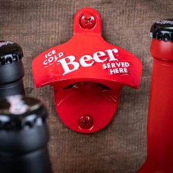 Wall Mount Bottle Opener STARR Ice Cold Beer