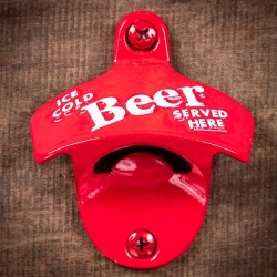 Wall Mount Bottle Opener STARR Ice Cold Beer