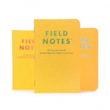 Pack 3 carnets FIELD NOTES Signs Of Spring - Made in USA