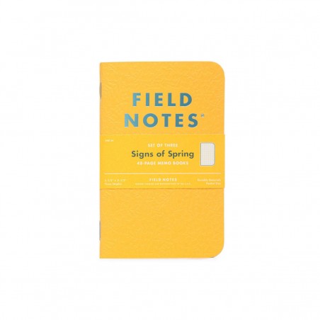 Pack 3 carnets FIELD NOTES Signs Of Spring - Made in USA