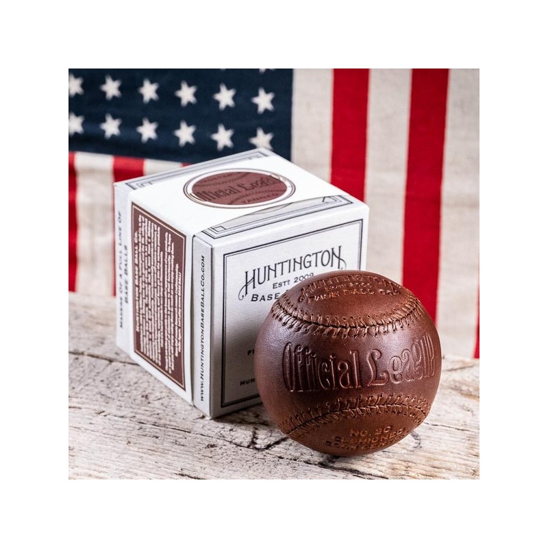 HUNTINGTON baseball BROWN Leather made in USA