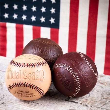 Balles de baseball cuir CHOCOLA Huntington made in USA