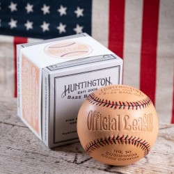 HUNTINGTON baseball BROWN Leather made in USA