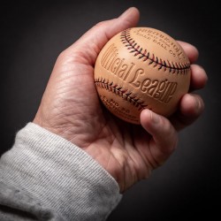 HUNTINGTON baseball BROWN Leather made in USA
