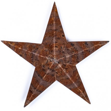 AMISH TIN BARN STAR Rusty made in USA