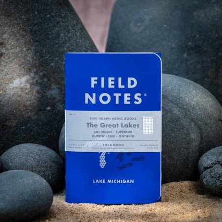 Pack 5 carnets FIELD NOTES  The Great Lakes - Made in USA