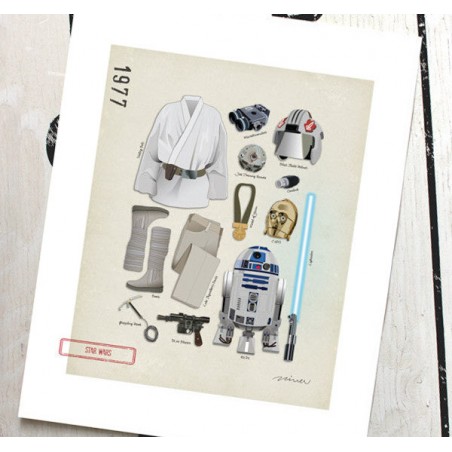 Tirage d'art - Star Wars  Luke Skywalker- made in Canada