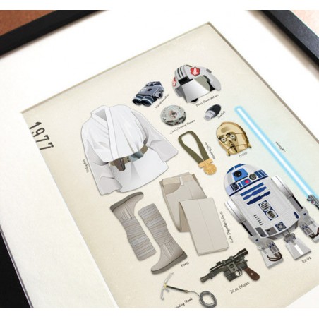 Tirage d'art - Star Wars  Luke Skywalker- made in Canada