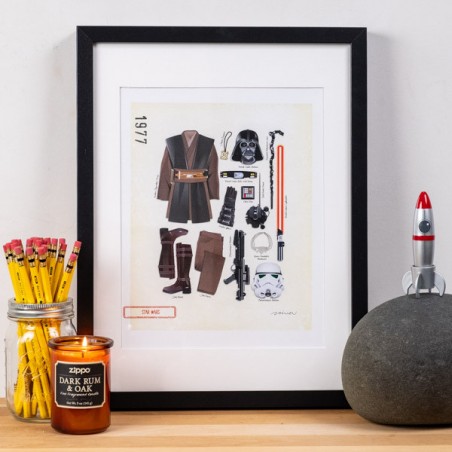 Star War 1977 Darth Vader ART PRINT- Made in Canada