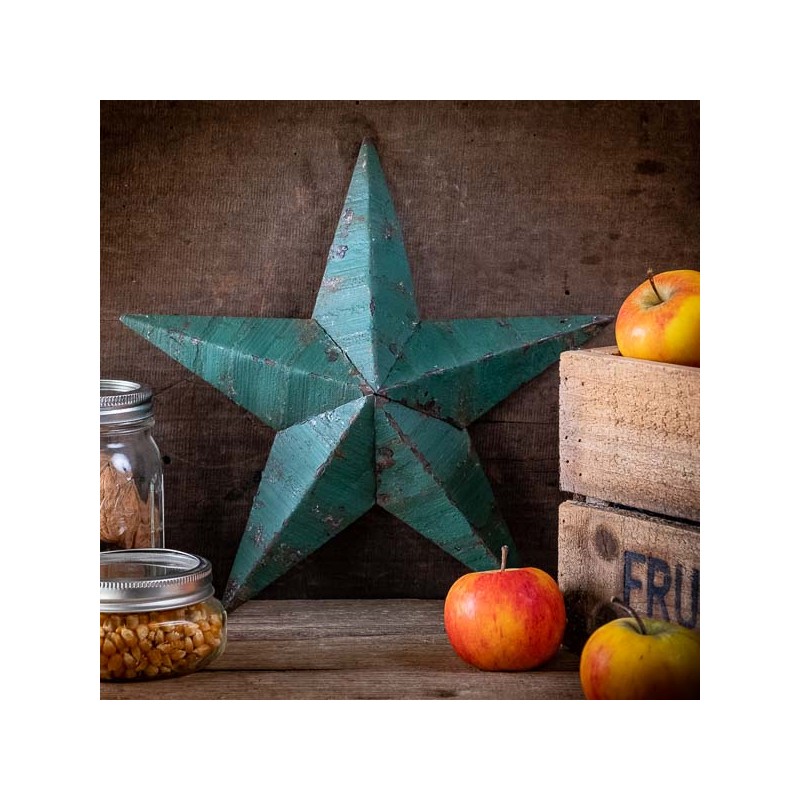 Amish Barn star dark green