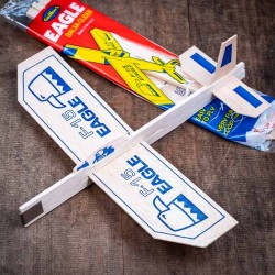 Set of 2 Eagle F15 balsa gliders Made in USA