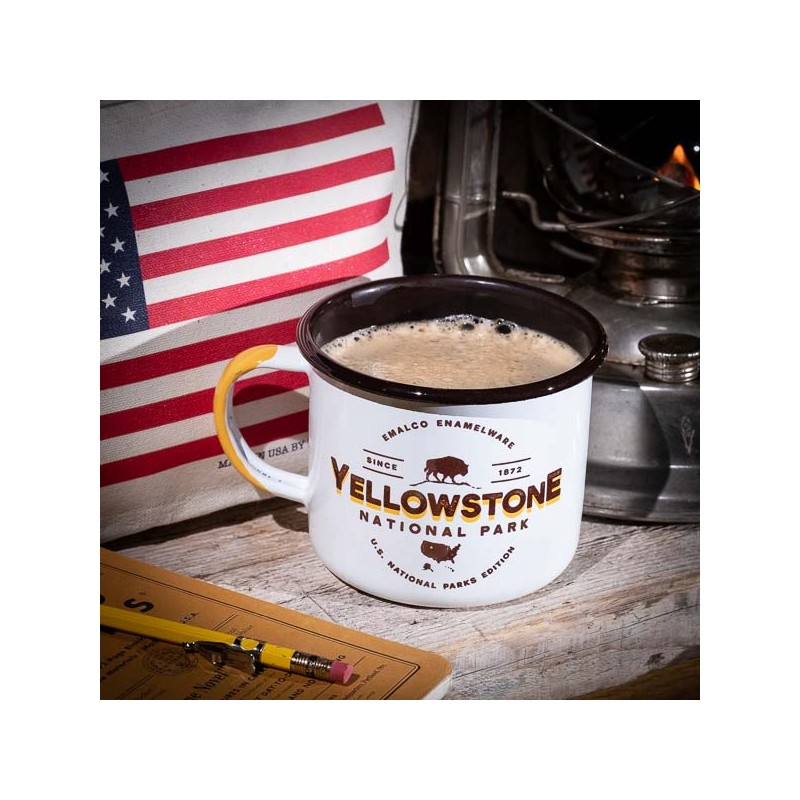 YELLOWSTONE ENAMEL CAMPING MUG  U.S. NATIONAL PARKS – Emalco Enamelware