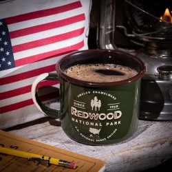 Set de 5 grands Mugs émaillés Parcs Nationaux Américains