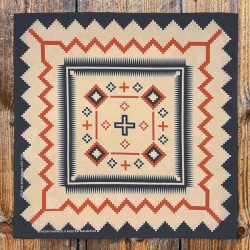 Bandana Desert Cross Silky - Made in USA