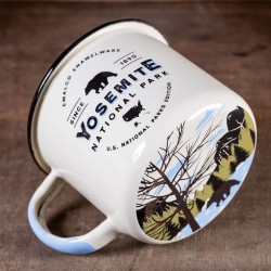 Set de 5 grands Mugs émaillés Parcs Nationaux Américains