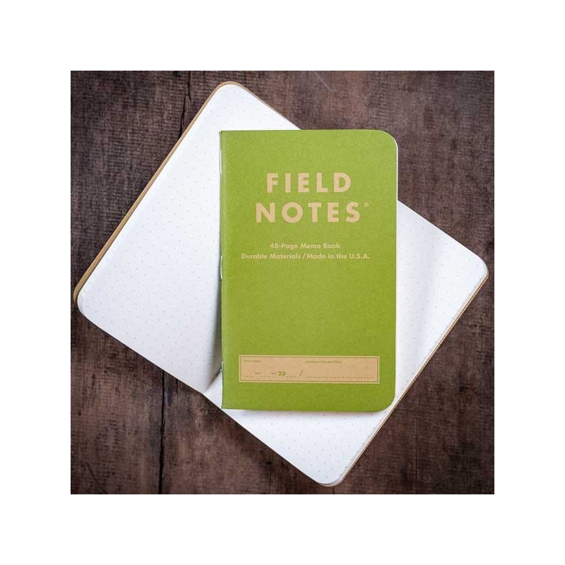 Pack de 2 Kraft Plus Vert Mousse⎟ FIELD NOTES⎟LE COMPTOIR AMERICAIN