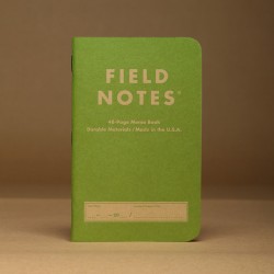 Pack 2 carnets FIELD NOTES  Kraft Plus Vert Mousse - Made in USA