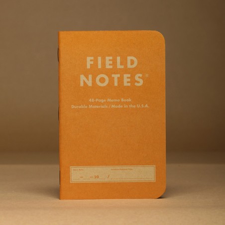 Notebook Kraft Plus Amber 2 pack FIELD NOTES Made in USA