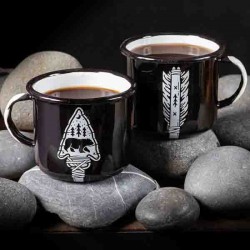 Large Enamel Mug Arrow