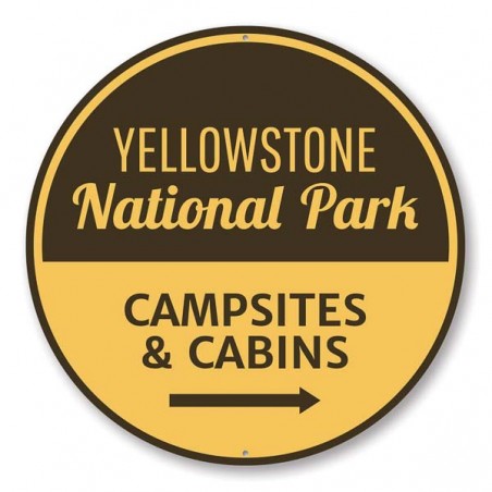 Yellowstone campsites Metal Sign - made in USA