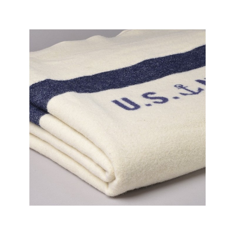 US NAVY MILITARY WOOL BLANKET⎟ FARIBAULT MILL ⎟ LE COMPTOIR AMERICAIN